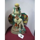 A Peggy Davies Figurine "Afternoon Tea", limited edition No. 468/650.