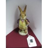 Beatrix Potter "Mr. Benjamin Bunny" (pipe away from mouth), by Beswick, with lustre backstamp.