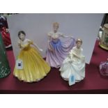 Royal Doulton Figurines, "Megan" HN3306 (with box), Figures of the Year "Rachel" 2000 HN3976, and