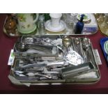 A Quantity of Silver Plated Cutlery, predominantly Walker & Hall:- One Tray