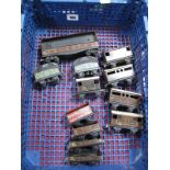 Thirteen Pre and Post War Trix "OO" Gauge Goods Wagons. Including brick trucks., large box vans,