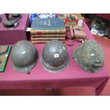 Three U. S. Army Style WWII and Post War Helmets.