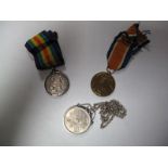 A WWI Victory and War Medal Pair, awarded to No.1-365104 Dvr. W. Gallimore of the Army Service Corp,