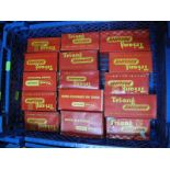 Fifteen Boxed Tri-ang "OO" Gauge Goods Wagons. Including horse boxes, tankers and cable drums. All