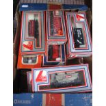 Twelve "OO" Model Railway Four and Eight Wheel Wagons, by Lima. All boxed.