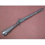 A Mid XIX Century Percussion Carbine of Indian or Similar Origin. Barrel and lock stamped. Re-