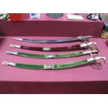 Four Ornamental/Decorative Sabers, with scabbards.