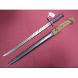 A WWI P17 United States of America Bayonet by Remington, fullered 43cms blade, complete with