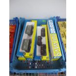 Four Boxed Grafar "OO" Gauge Dual and Triple Goods Wagon Sets. LMS, Southern, bass and Worthington