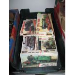 Seven Boxed Airfix "OO" Scale Plastic Locomotive Model Kits. Including BR Mogul (2), City of