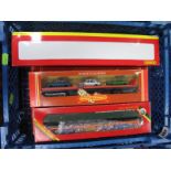 Five Boxed Hornby "OO" Car Transporter Sets, R.666 Cartic Articulated Car Carrier with sixteen cars,