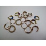 Assorted Hoop Earrings.