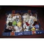 Souvenir Items, together with tea services, vases, trinket bowls, pin trays, etc:- Two Boxes