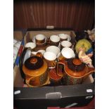 A 1970's Hornsea Pottery Tea and Coffee Service "Bronte" Pattern:- One Box