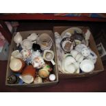 China Part Tea Sets, pottery jugs, cake plate, Deco vases, dessert dishes, preserve pots and other