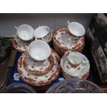 An Early XX Century China Tea Service "New Japan" Pattern, thirty-eight pieces:- One Tray