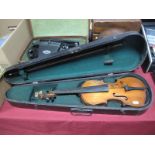 A Violin, two piece back, internal label reading "The Maidstone: John G. Murdoch and Co Ltd.
