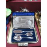 Plated Ware - "AI" Dessert Servers (cased), fish servers (cased), muffin dish, teapot, circular