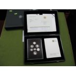 A 2008 UK Emblems of Britain Seven Coin Silver Proof Collection, as issued and complete with