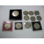 2oz Silver Queen Victoria Medal 1987, commemorating 100 years of her Golden Jubilee, together with