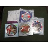 2000 to 2006; Various Uncirculated Coin Sets, in presentation packs (2000, 2003, 2004, 2005 and