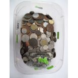 Approximately 163g of Mixed Silver Coins, as part of a small assortment of GB and foreign coinage.