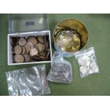 A Mixed Assortment of UK Pre-Decimal Coinage, to include 135g pre-47 silver.