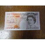 A Very Lightly Circulated Graham Edward Alfred Kentfield Ten Pounds Banknote, number DA01913870.