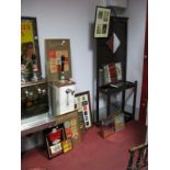 Breweriana, a collection of framed nationwide spirit/beer mats and labels, advertising mirrors,