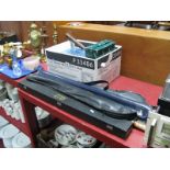 Cobra, Riley Surridge, B. C. E and Two Other Snooker Cues, Aramith (2), Super Crystalate snooker