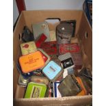 Edward's Dessicated Soup, Sobraine, Ostermilk, Army Club, Thornes and many other tin boxes:- One