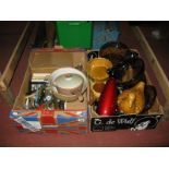 Soda Syphon, mixing bowl, cutlery:- Two Boxes