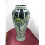 A Moorcroft Vase Decorated in the Peacock Parade Design by Nicola Slaney, shape 122/8, impressed and