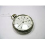 A Hallmarked Silver Cased Openface Pocket Chronograph, the J.G. Graves Sheffield signed dial with