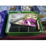 Hallmarked Silver Cased and Other Lady's Wristwatches, together with evening bags, Parker pen etc :-