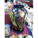 A Moorcroft Prestige Master Vase, decorated in the Queens Choice design by Emma Bossons, shape 65/