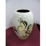 A Moorcroft Vase decorated in the Spring Ducklings Design by Kerry Goodwin, shape 102/5, limited