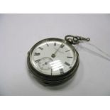 Silver Hallmarked Pocket Watch, with Chester hallmark, "Fattorini & Sons, Bradford".