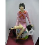 A Peggy Davies Figurine "Clarice Teatime", limited edition No. 282/500.