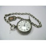 J.G. Graves Sheffield "The Express English Lever"; A Hallmarked Silver Cased Openface Pocketwatch,