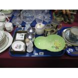 A Carlton Ware Dish, Poole pickle jar, Royal Doulton figure "Darling" HN1985, etc:- One Tray