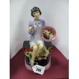 A Peggy Davies Figurine "Clarice Cliff the Artisan", limited edition No. 473/500.