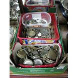 A Large Mixed Lot of Assorted Pocketwatch Spares, including cases, movement components etc :- One