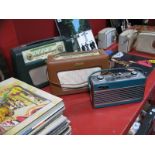 Three Circa 1960's Vintage Roberts Radios, including model RT8 in green, an R500 in tan and a