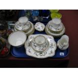 Tuscan China Tea Ware 9143 Pattern, circa 1920's, or twenty nine pieces:- One Tray