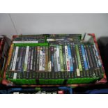 Forty-Two Cased Microsoft X-Box Game Discs. Including Doom 3 Collectors Edition, Call of Cthulau,