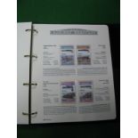 A Large Pre Printed Stamp Album "Railway Heritage", containing stamps of the world, depicting trains