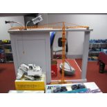 A Scratchbuilt Metal Model of a Tower Crane, standing 39inch (100cms) high with a boom length of