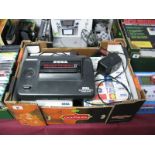 A Sega Master System II Games Console, with power supply and twenty-three game cartridges, including