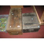 Two Wooden Advertising Storage Boxes, including "Mateus Rose", Porto. (2)